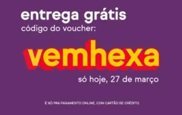 Voucher de entrega grátis - iFood