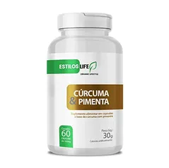 Cú rcuma Longa com pimenta preta 60 Capsulas 500mg | Açafrão Da Terra |