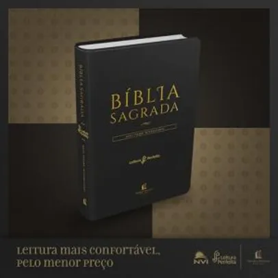 [PRIME] Bíblia NVI leitura perfeita - Capa preta (Português) Capa Comum