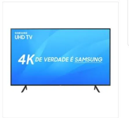 Smart TV LED 55" Samsung NU7100 Ultra HD 4K com Visual Livre de Cabos, HDR Premium, Tizen, Wi-Fi, 3 HDMI 2 USB