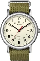 Timex Men's Weekender T2N651 White Nylon Analog Quartz Fashion Watch