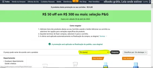 Imagem na descrição da promoção