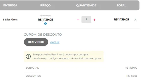 Imagem na descrição da promoção