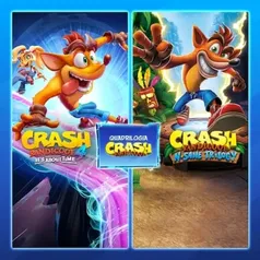 Jogo Crash Bandicoot - Pacote Quadrilogia - Crash 1, 2, 3, e 4