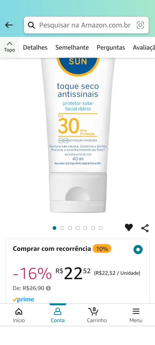 Imagem na descrição da promoção