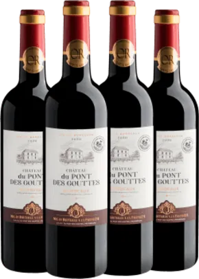 Kit 4 Château du Pont des Gouttes Bordeaux AOC por R$39,90 cada garrafa