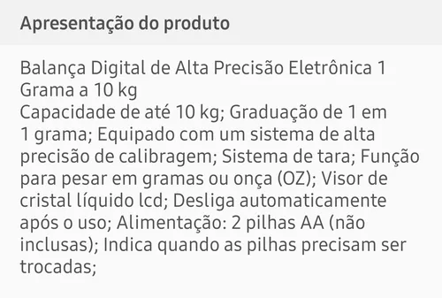 Imagem na descrição da promoção