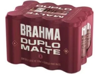 [MagaluPay - R$10 de volta] Cerveja Brahma Duplo Malte 12 Unidades - 350ml | R$36