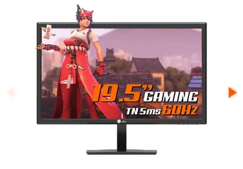 Monitor Gamer Ninja, 19.5 Pol, 60Hz, LED, 900p, HDMI / VGA, MGN-001-19S