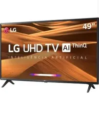 (1899 com AME) Smart TV Led 49" LG 49UM7300PSA UHD Thinq AI Conversor Digital Integrado 3 HDMI 2 USB Wi-Fi