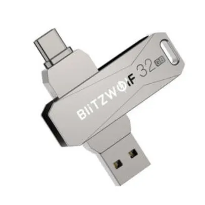 Pendrive BlitzWolf BW-UPC2 USB 3.0 e USB Tipo-C 32GB | R$39