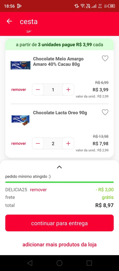 Imagem na descrição da promoção