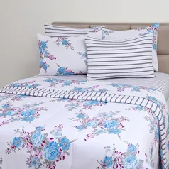 [AME SC R$33] Enxoval Cama Queen Moly 7 Peças 100% Algodão - Casa e Conforto