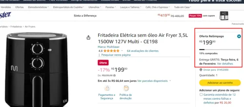 Imagem na descrição da promoção