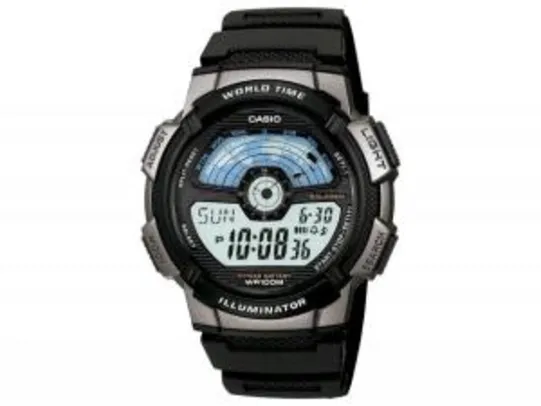 Relógio Masculino Casio Digital - Resitente à Água Cronômetro AE-1100W-1AVDF - R$109