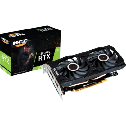 Placa de Vídeo Inno3D GeForce RTX 2060 Twin X2, 6GB GDDR6, DLSS, Ray Tracing, GF-RTX2060 TWIN X2