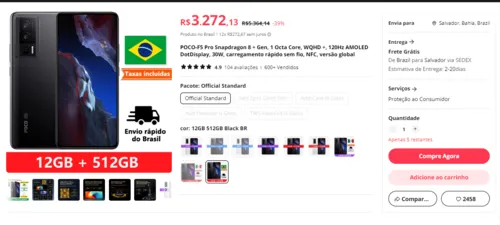 Imagem na descrição da promoção