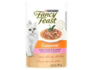 Ração Úmida para Gato Adulto Sachê Fancy Feast - Casserole Atum e Salmão 85g