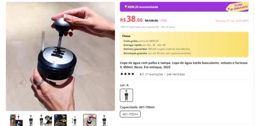 Imagem na descrição da promoção