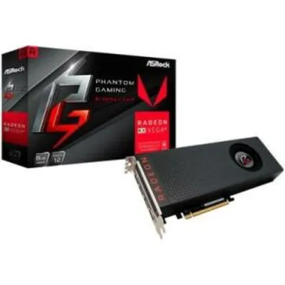 Saindo por R$ 1329: Placa de Vídeo ASRock Phantom Gaming X AMD Radeon RX VEGA 56, 8GB, HBM2 R$1329 | Pelando