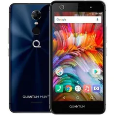 Smartphone Quantum MUV UP 4G 32GB Azul Octacore 3GB RAM Dual Cam 13MP Tela HD 5.5 Android 7 por R$ 650,00