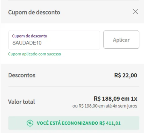 Imagem na descrição da promoção