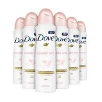Kit com 6 desodorantes Dove - R$56,96