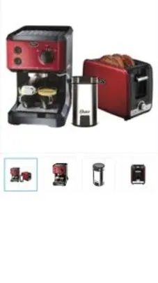 Kit Café Expresso - Cafeteira - Moedor - Torradeira Oster | R$ 799