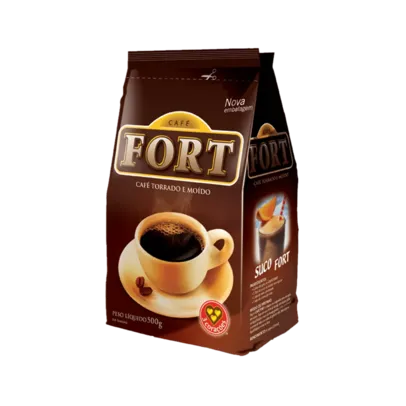 Café Torrado e Moído FORT 3 Corações Pacote 500g