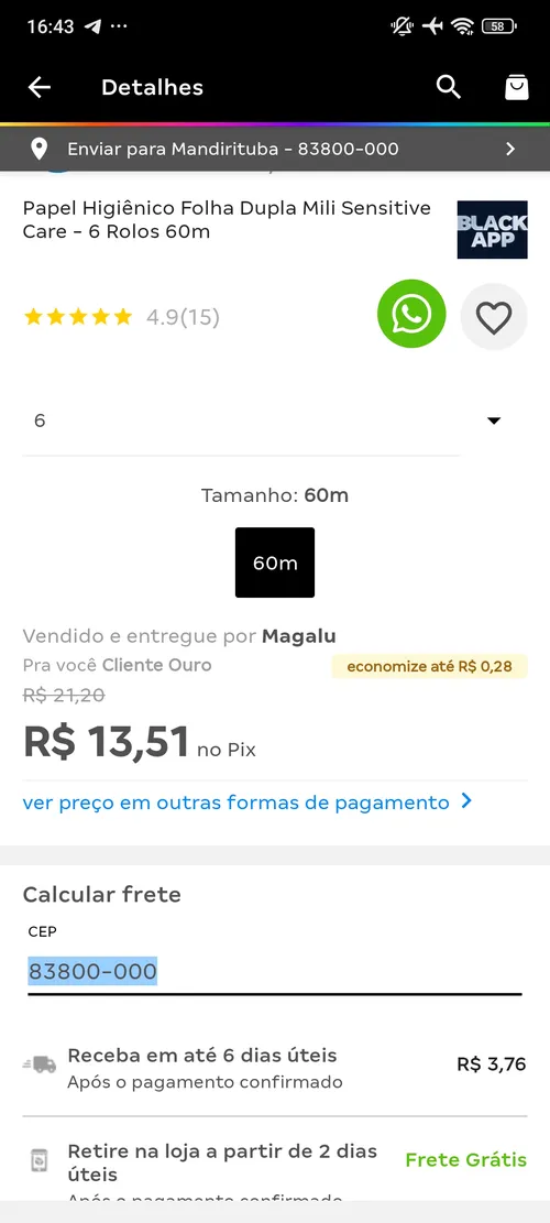 Imagen na descrição da promoção