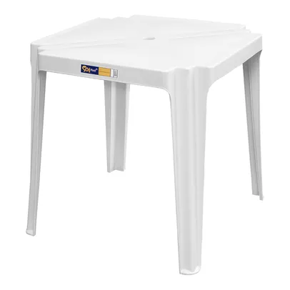 Mesa Solplast Branco de PVC