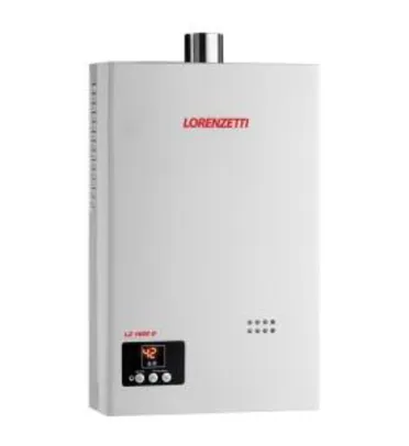 Aquecedor de Água Lorenzetti LZ 1600D Vazão 15L Digital - Gás GN | R$1.360