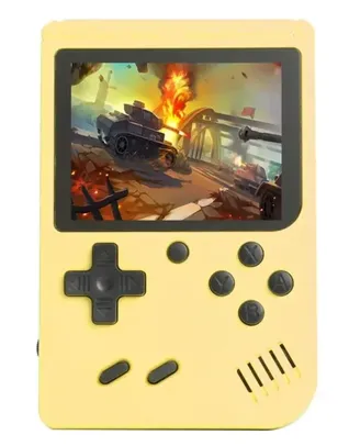 Saindo por R$ 38,07: [Já Com Impostos] Console de videogame portátil mini portátil retro amarelo | Pelando