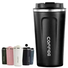 Copo Térmico Para Viagem Com Antivazamento Para Café/Chá/Cerveja 510ml (Preto)