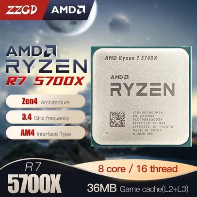 (APP) Processador AMD Ryzen 7 5700X Novo