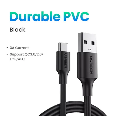 Cabo USB-C 3.0 QC Ugreen em PVC