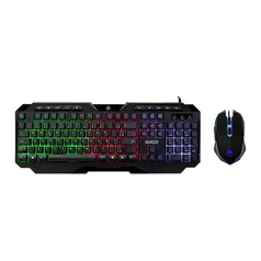 Kit Teclado e Mouse Gamer Mancer Krinus, Rainbow, Teclado ABNT2, Mouse 3600DPI, MCR-KRS-RBW01