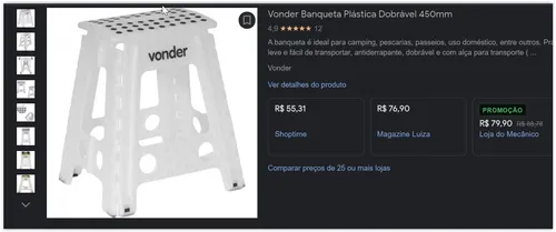 Imagem na descrição da promoção