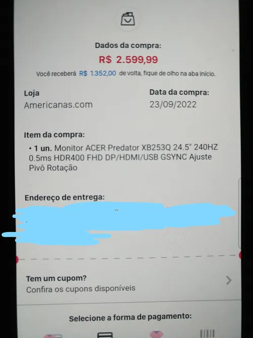 Imagem na descrição da promoção