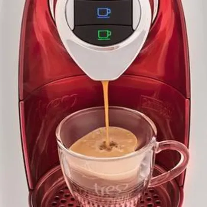 Máquina de Café Expresso Multibebidas Três Modo Vermelha - R$189,90