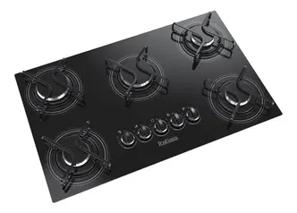 Fogão cooktop gás Itatiaia NG 5 Bocas preto 127V/220V