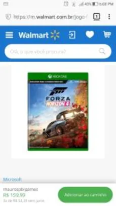 Forza Horizon 4 - Xbox One - R$ 160