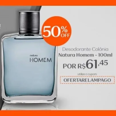 Desodorante Colônia Natura Homem - 100ml por R$ 61