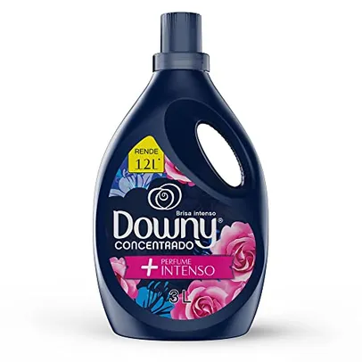 Amaciante Downy Concentrado Brisa Intenso com perfume mais intenso◊ que dura por mais tempo* e proteção contra maus odores° 3L