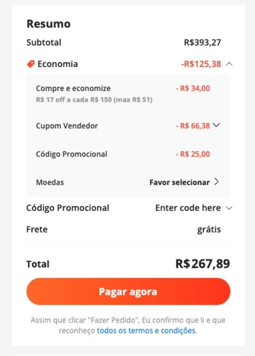 Imagem na descrição da promoção