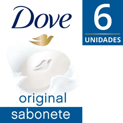 Sabonete Em Barra Dove  Branco 90 Gr 6 Unidades