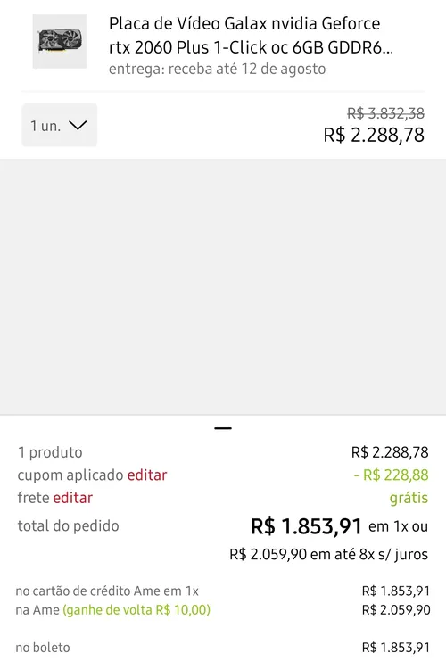 Imagem na descrição da promoção