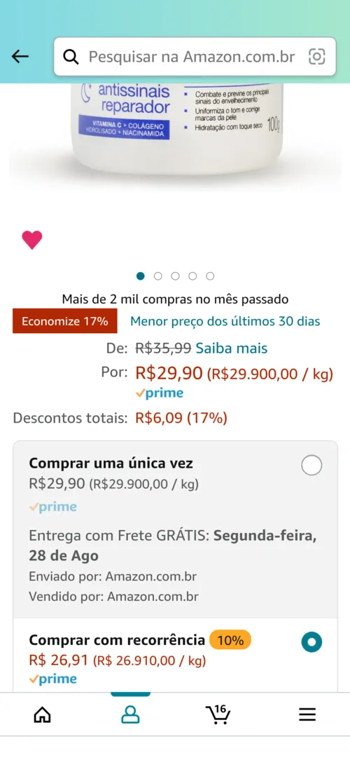 Imagem na descrição da promoção