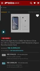 Iphone Xr 128 GB Branco e Preto | R$ 3.145