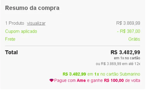 Imagem na descrição da promoção